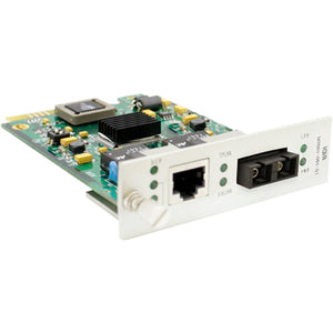 Addon 10/100/1000Base-Tx(Rj-45) To 1000Base-Lx(Sc) Smf 1310Nm 20Km Media Converter Card For Our Rack Or Standalone Systems