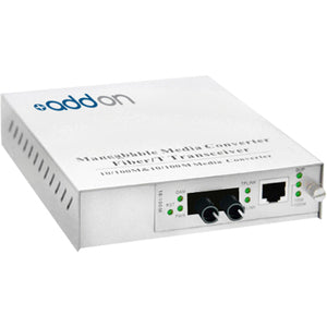 Addon 10/100Base-Tx(Rj-45) To 100Base-Bxu(St) Bidi Smf 1310Nm/1550Nm 20Km Managed Media Converter