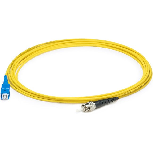 AddOn 2m SC (Male) to ST (Male) Yellow OS2 Simplex Fiber OFNR (Riser-Rated) Patch Cable ADD-ST-SC-2MS9SMF
