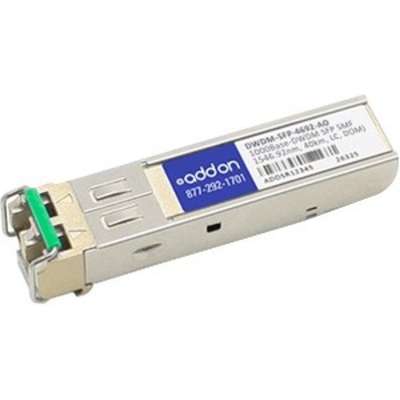 AddOn Cisco DWDM-SFP-4692 Compatible TAA Compliant 1000Base-DWDM 100GHz SFP Transceiver (SMF, 1546.92nm, 80km, LC, DOM) DWDM-SFP-4692-AO