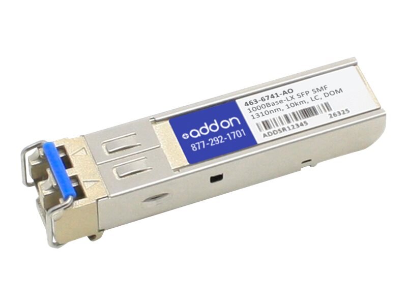 Addon Dell 463-6741 Compatible Taa Compliant 1000Base-Lx Sfp Transceiver (Smf, 1310Nm, 10Km, Lc, Dom)