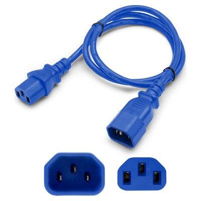 Addon Networks Add-C13Lk2C14Lk14Awg4Ftbe Power Cable Blue 1.22 M C13 Coupler C14 Coupler