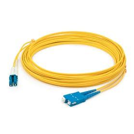 Addon Networks Add-Sc-Lc-100M9Smfpa Fibre Optic Cable 100 M 2X Lc 2X Sc Ofnr Os2 Yellow