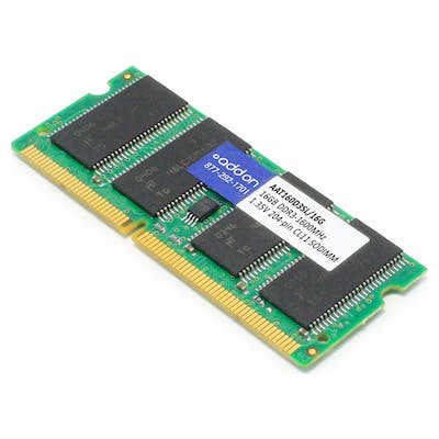 AddOn AAT160D3SL/16G x1 16GB DDR3-1600MHz JEDEC Standard TAA Compliant Unbuffered Dual Rank 1.35V 204-pin CL11 SODIMM