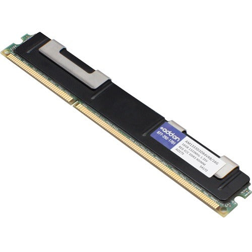 AddOn AM1333D3DR4VRB/16G x1 JEDEC Standard Factory Original 16GB DDR3-1333MHz Registered ECC Dual Rank x4 1.35V 240-pin CL9 Very Low Profile RDIMM