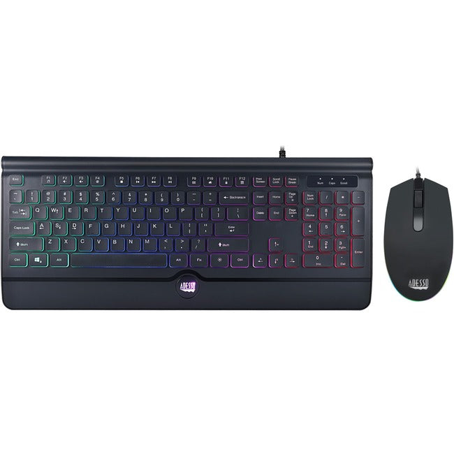 Adesso EasyTouch 137CB Illuminated Gaming Keyboard & Mouse Combo AKB-137CB
