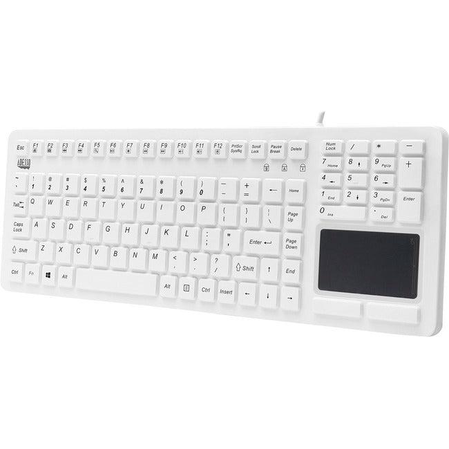 Adesso SlimTouch 270 - Antimicrobial Waterproof Touchpad Keyboard AKB-270UW