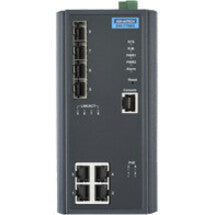 Advantech 4GE + 2G SFP + 2 VDSL2 Port Managed Redundant Industrial Switch EKI-7708G-2FV-AE