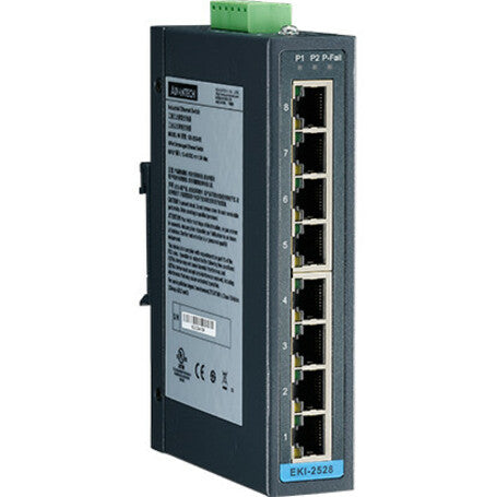 Advantech 8-Port Ethernet Switch EKI-2528-BE