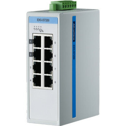 Advantech 8GE Unmanaged Ethernet Switch, ATEX/C1D2/IECEx, E-Mark, -40~75? EKI-5728I-AE