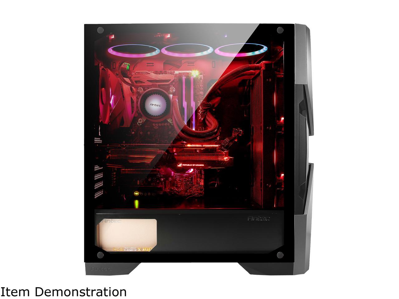 Antec Dark Avenger Da601 E-Atx Mid Tower Case/Argb Motherboard Sync/Tempered Glass/Prizm 120 Argb Fan Included