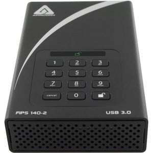 Apricorn Aegis Padlock DT 16 TB Hard Drive - External - TAA Compliant ADT-3PL256F-16TB