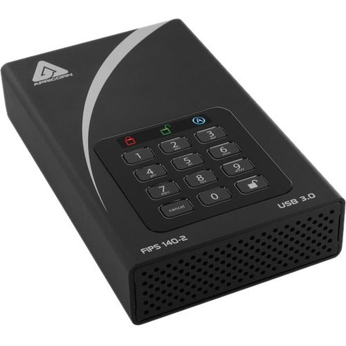 Apricorn Aegis Padlock DT 16 TB Hard Drive - External - TAA Compliant ADT-3PL256F-16TB