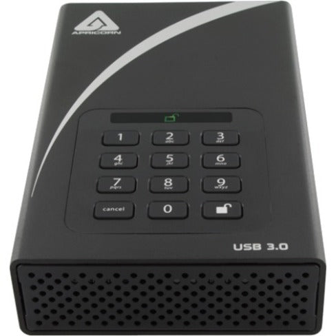 Apricorn Aegis Padlock DT ADT-3PL256-16TB 16 TB Desktop Hard Drive - 3.5 External - Black - TAA Compliant"