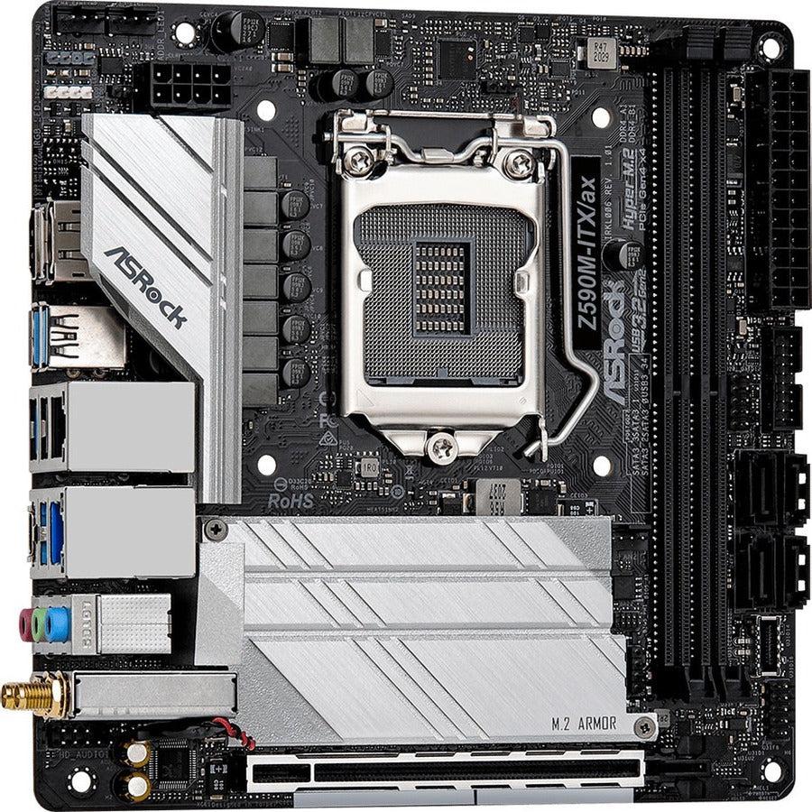 Asrock Z590M-Itx/Ax Lga 1200 Intel Z590 Sata 6Gb/S Mini Itx Intel Motherboard