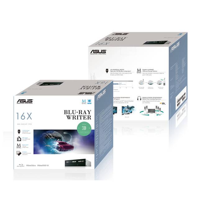 Asus Bw-16D1Ht 16X Sata Blu-Ray Internal Writer Drive (Black), Retail