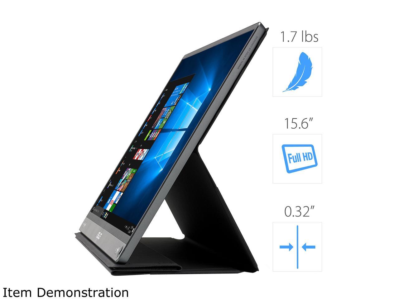 Asus Mb16Ac 15.6 Inch 800:1 5Ms Full Hd Ips Usb Type-C Portable Eye Care Monitor (Silver+Black)