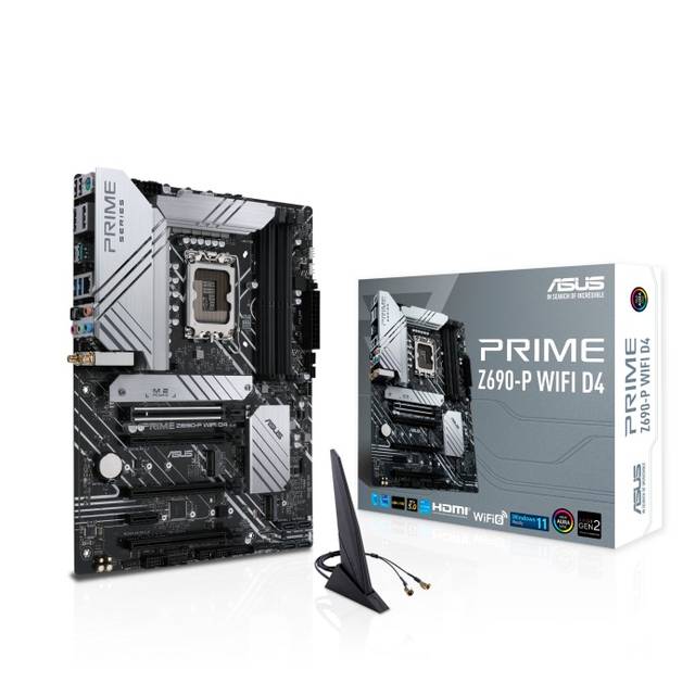 Asus Prime Z690-P Wifi D4 Socket Lga1700/ Intel Z690/ Ddr4/ Wifi & Bluetooth/ Sata3&Usb3.2/ M.2/ Atx Motherboard