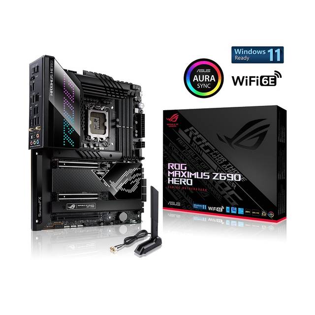 Asus Rog Maximus Z690 Hero Lga1700/ Intel Z690/ Ddr5/ Wifi & Bluetooth/ Sata3&Usb3.2/ M.2/ Atx Motherboard