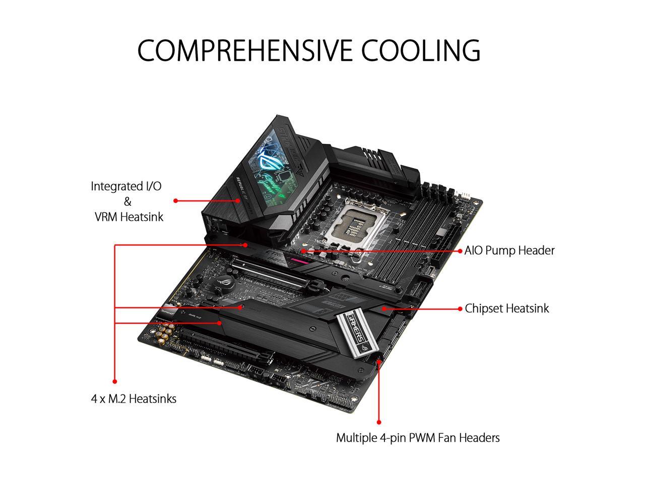 Asus Rog Strix Z690-F Gaming Wifi Lga1700/ Intel Z690/ Ddr5/ Wifi & Bluetooth/ Sata3&Usb3.2/ M.2/ Atx Motherboard