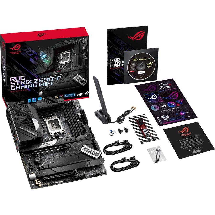 Asus Rog Strix Z690-F Gaming Wifi Lga1700/ Intel Z690/ Ddr5/ Wifi & Bluetooth/ Sata3&Usb3.2/ M.2/ Atx Motherboard