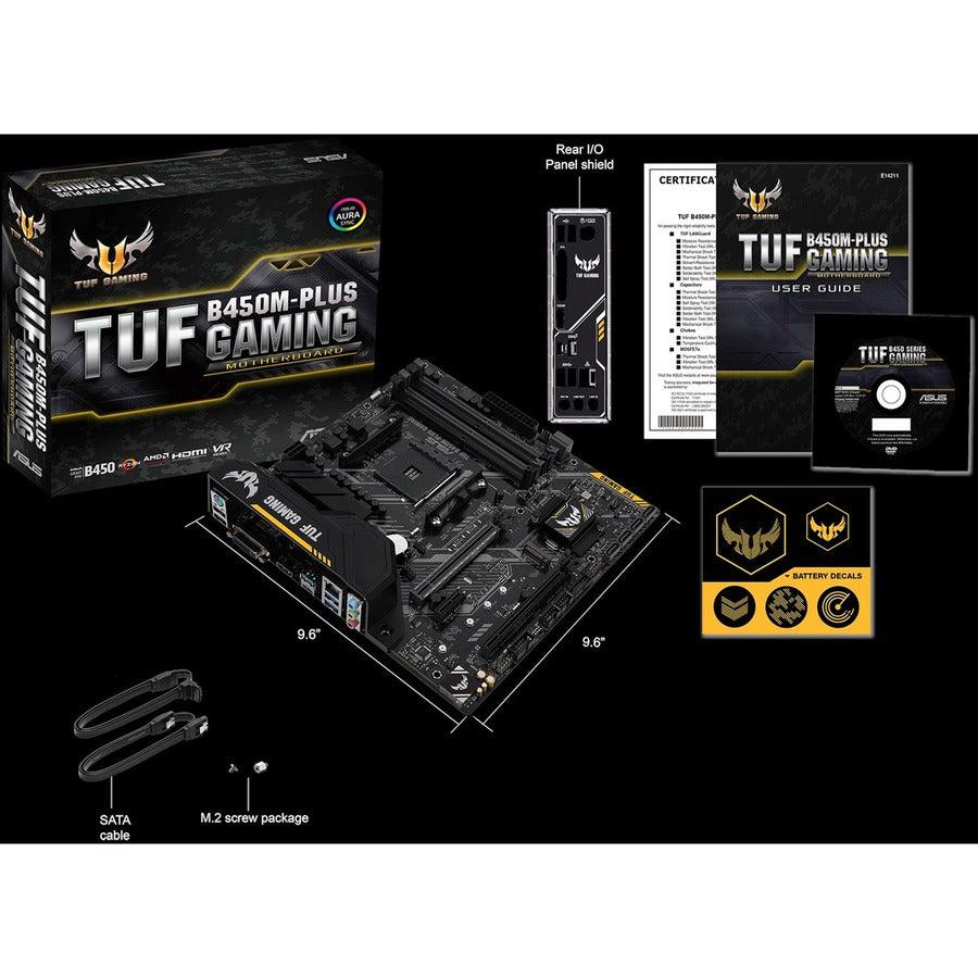 Asus Tuf B450M-Plus Gaming Am4 Amd B450 Sata 6Gb/S Micro Atx Amd Motherboard