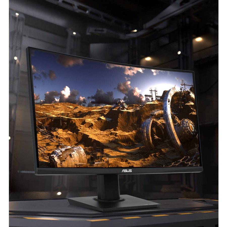 Asus Tuf Gaming Vg24Vqe 23.6 Inch Widescreen 100,000,000:1 1Ms Displayport/Hdmi Led Curved Gaming Monitor