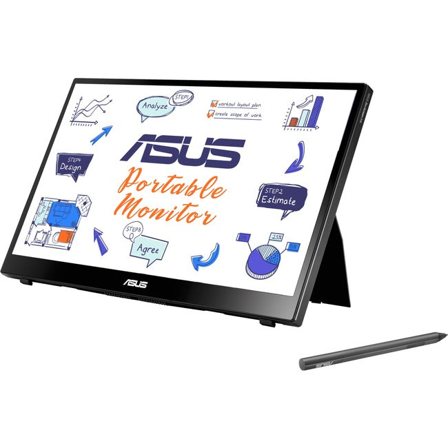 Asus Zenscreen Ink Mb14Ahd 14" Lcd Touchscreen Monitor - 16:9 - 5 Ms Gtg