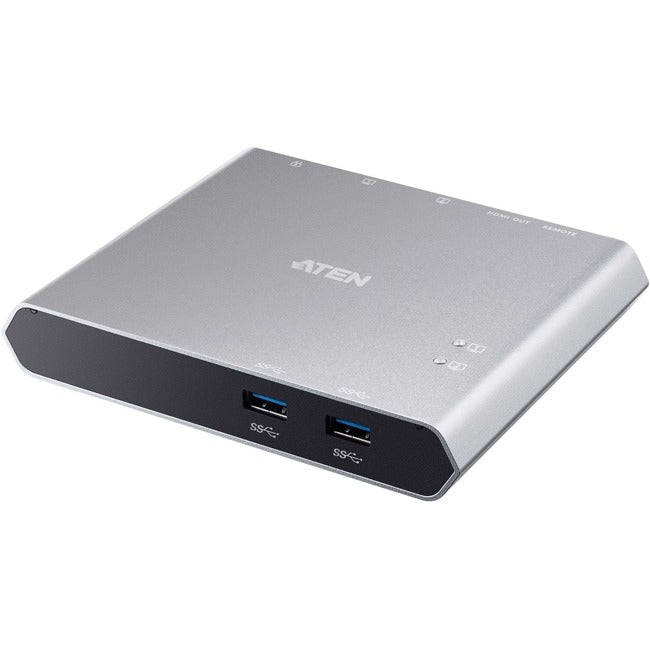 Aten 2-Port USB-C Gen 1 Dock KVM Switch with Power Pass-through US3310