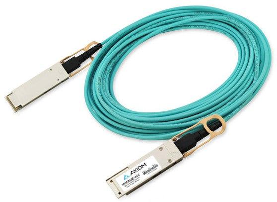 Axiom Aoc-Q-Q-100G-1M-Ax Fibre Optic Cable Qsfp28 Turquoise