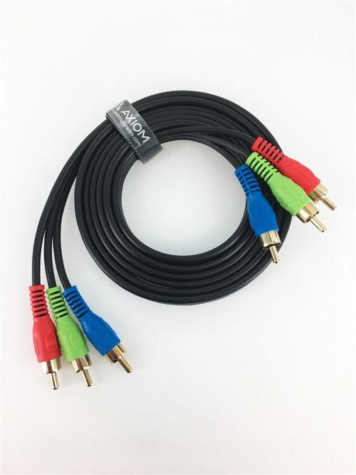 Axiom Rca 1.8M Component (Ypbpr) Video Cable 3 X Rca Black