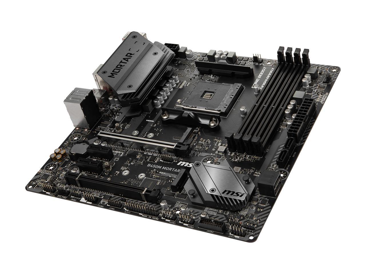 B450M Mortar Am4 Amd B450 Sata 6Gb/S Usb 3.1 Hdmi Amd Motherboard