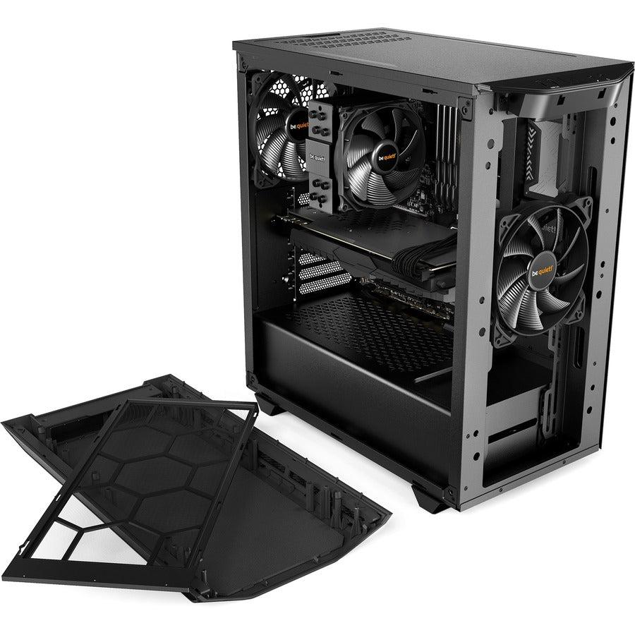 Be Quiet! Bgw34 Pure Base 500 Window Black, Atx, Midi Tower Computer Case, Tempered Glass Window, Two Preinstalled Fans