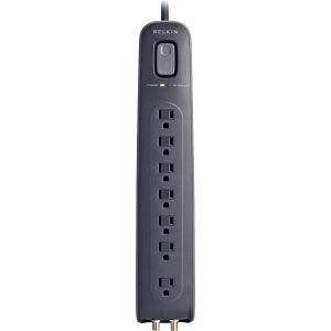 Belkin Bv107030-04-Blk Surge Protector Black 7 Ac Outlet(S) 1.2 M
