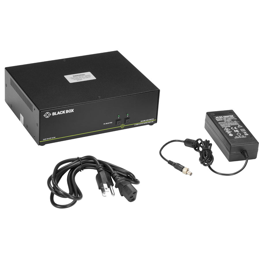 Black Box KVM Switchbox with CAC SS2P-SH-DP-UCAC