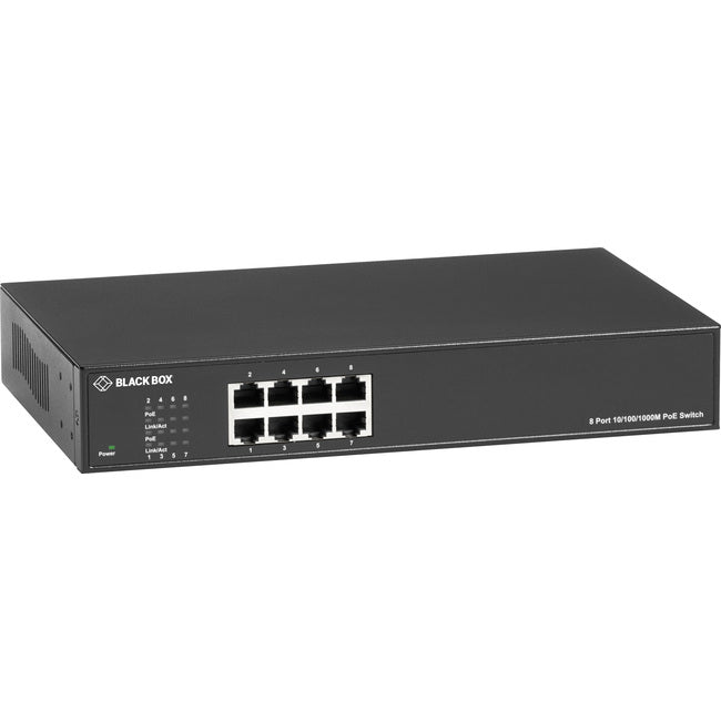 Black Box LPB1300 Series Gigabit Ethernet PoE+ Switch LPB1308A-R2