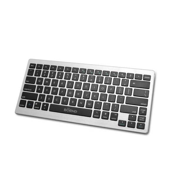 Bornd B33 Wireless Bluetooth 3.0 Keyboard For Pc/Ipad 1,2,3, Mini/Tablet/Smart Phone (Silver)