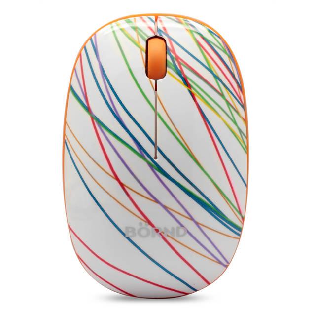 Bornd E220 Wireless 2.4Ghz Optical Mouse (Slim-Rainbow)