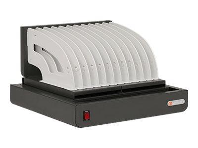 Bretford Cube Micro Tray Portable Device Management Cart Charcoal