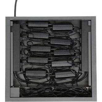 Bretford Cube Micro Tray Portable Device Management Cart Charcoal