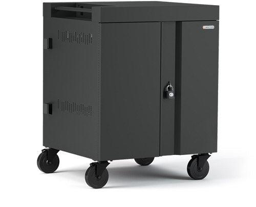 Bretford Cube Portable Device Management Cart Charcoal