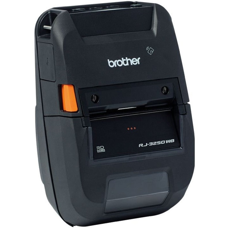 Brother RuggedJet RJ-3250WB-LCP Mobile Direct Thermal Printer - Monochrome - Portable - Label/Receipt Print - Ethernet - USB - Bluetooth - Wireless LAN - Black RJ3250WBL-CP