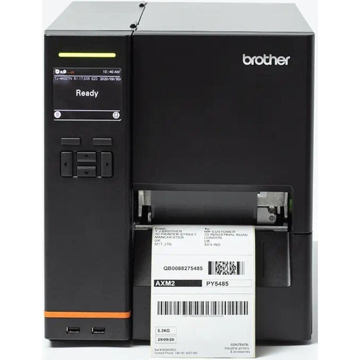 Brother TJ-4520TN Industrial Direct Thermal/Thermal Transfer Printer - Monochrome - Label Print - USB - Serial TJ4520TN
