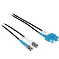 C2G 10M Sc/St Duplex 9/125 Single-Mode Fiber Patch Cable Fibre Optic Cable Black