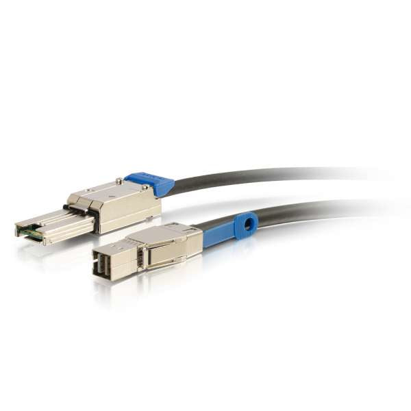 C2G 54258 Serial Attached Scsi (Sas) Cable 5 M Black, Metallic