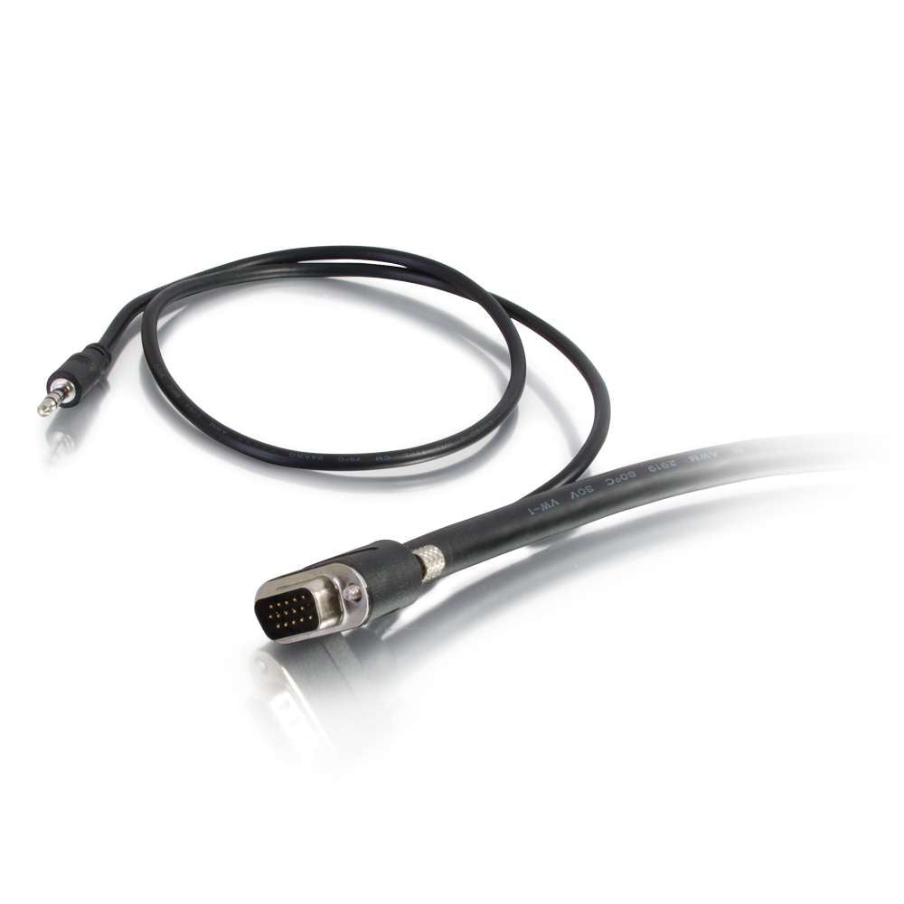 C2G 6Ft Vga + 3.5Mm M/M 1.83 M Vga (D-Sub) + 3.5Mm Black