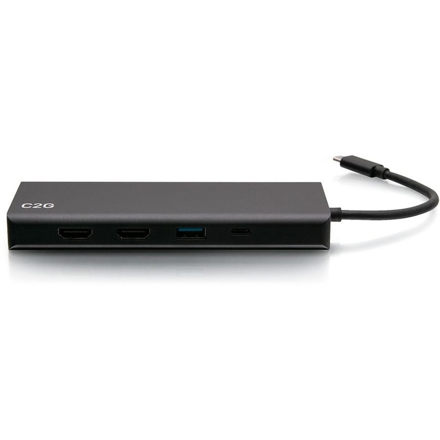 C2G USB C Docking Station - Dual Monitor Docking Station with HDMI, USB, Ethernet and USB C - Power Delivery up to 60W C2G54487