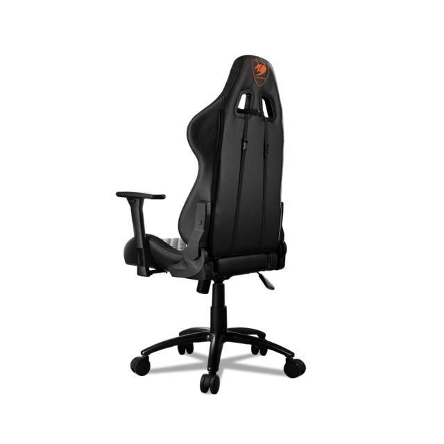 Cougar Armor Pro Black Swivelling Gaming Chair With Suede-Like Texture,Body-Embracing High Back Design,Breathable Premium Pvc Leather