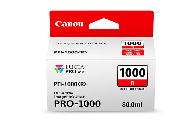 Canon LUCIA PRO PFI-1000 Original Inkjet Ink Cartridge - Red Pack 0554C002