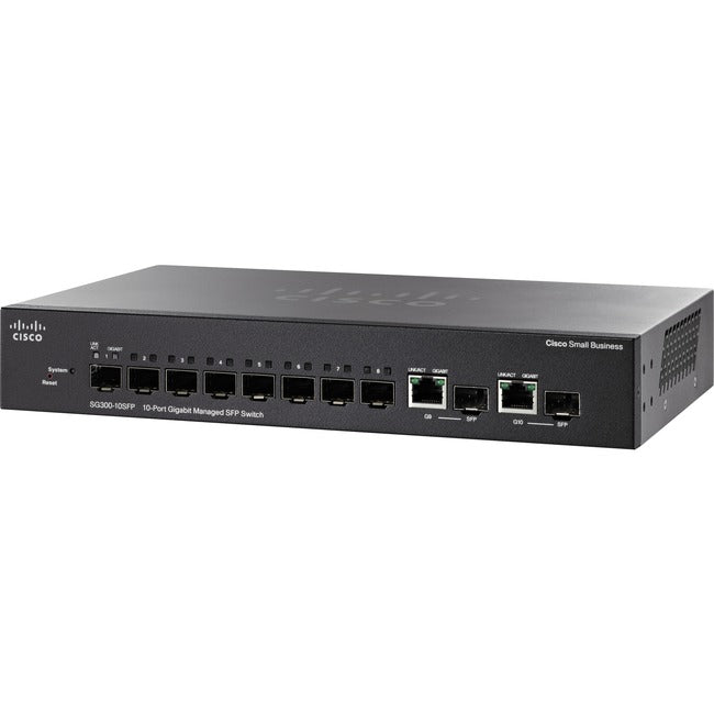 Cisco SG300-10SFP Layer 3 Switch SG300-10SFPK9UK-RF